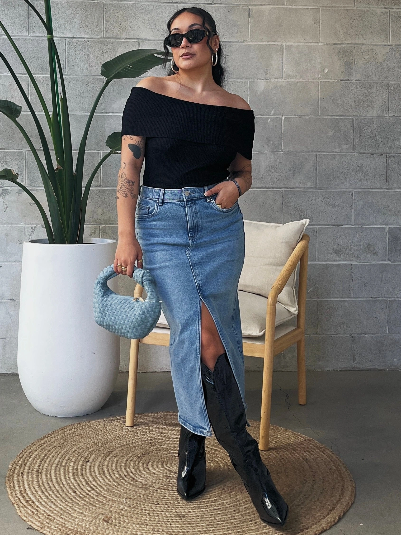 Karter Off Shoulder Knit Top: Effortless Chic. Get Yours Now!